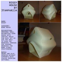 Biggy-House_Card.jpg STL file Biggy House・Template to download and 3D print