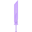 FUSHION SWORD.stl ESPADA DE FUSHION - CLOUD BUSTER - FINAL FANTASY VII