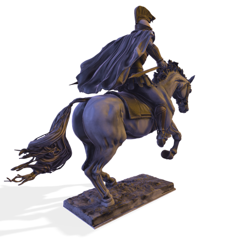 009.png HighPoly Древний воин на резвом скакуне