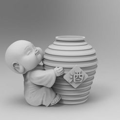 5.jpg STL file Baby Budha 2・3D print model to download