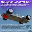 MyDigitalSlot JPN1 Car 1/32 Complete Analog / Digital Slot Car Chassis and Body, Rims and Bushings, Gears and Guide! MyDigitalSlot JPN1 Car, 1/32 Complete Analog / Digital Slot Car