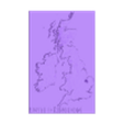 UNITED KINGDOM.stl Map of United Kingdom