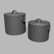 1.jpg 1/12 Scale wicker Storage STL (2 Größen) für Puppenhäuser und Miniaturprojekte (kommerzielle Lizenz)