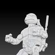 ScreenShot588.jpg Michelangelo TMNT 6" Action Figure for 3d printing.