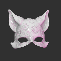 Captura-de-pantalla-2574.png Fichier 3D Masque Felina - BJD・Modèle pour impression 3D à télécharger