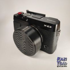 fuji-cap.jpg Download free STL file Fujifilm 27mm lens cap • 3D printer template, KaziToad