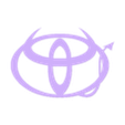 Toyota Devil-thick.stl Devil Toyota Logo