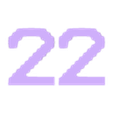 22.stl TERMINAL Font Numbers (01-30)