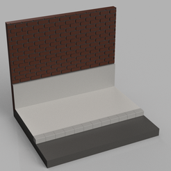 StreetDiorama.png STL file Simple Street Diorama Base・3D printable model to download