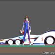 2.jpg KAZAMI HAYATO ASURADA CYBER FORMULA STATUE DIORAMA RACE ANIME CHARACTER RACE CAR