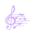 Pentagrama_notas musicales 00.STL Notas Musicales / Musical notes