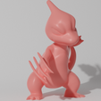charmeleon 3.png STL file Charmander evolution pack (9 models, 3 positions each evolution)・3D print design to download