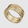 rotating_00.png Кольцо с затейливым узором 3D печать