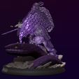 ZBrush Movie 067.jpg sasuke avec susanoo et aoda statue en impression 3d - naruto shippuden