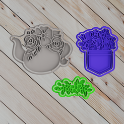 1.png STL file COOKIE CUTTER flowers 2023・3D printing design to download