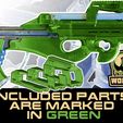 2-TIP-DT-P90-lower-green-2.jpg UNW P90 styled Bullpup for the Tippmann 98 Custom NON-Platinum edition (the DOVE tail version)