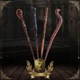 triwizard-mavi.jpg MASTER COLLECTION of Harry Potter 32 Wands +3 Gift