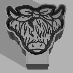 messeycow.jpg STL file Messey cow Freshie mold・3D printing model to download