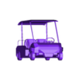 Low_Poly_Golfing_Car.obj Low Poly golf cart // Design 01