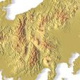 Digital-Elevation-Model-of-Japan-in-STL.jpg 日本地形图 - 用于三维打印和数控雕刻的三维模型