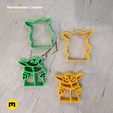IMG_20191206_153239.png Fichier STL Découpeur de biscuits pour bébé Yoda Mandalorian・Modèle à imprimer en 3D à télécharger