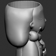 Imagen4.png Decoration Planter Pot Cute Girl 8 stl for 3D printing 3D print model