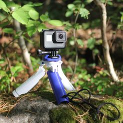 IMG_4231.JPG Free STL file GoPro tripod/handle hybrid・3D printing design to download