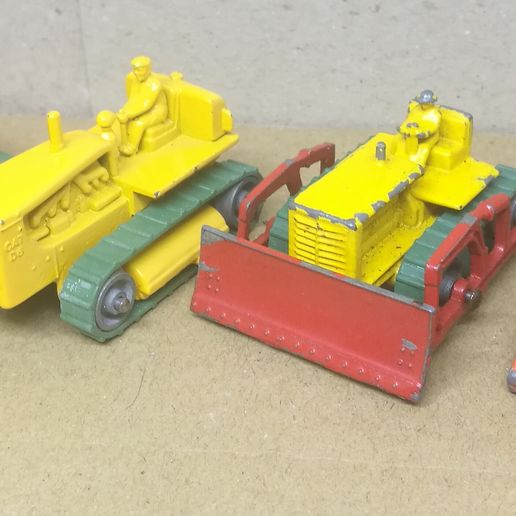 🐛 Lesney Matchbox 8b-18b Caterpillar Tractor Bulldozer Tracks