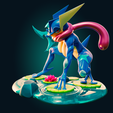 Preview04.png Modelo de impressão 3D do Pokémon Greninja com curvas