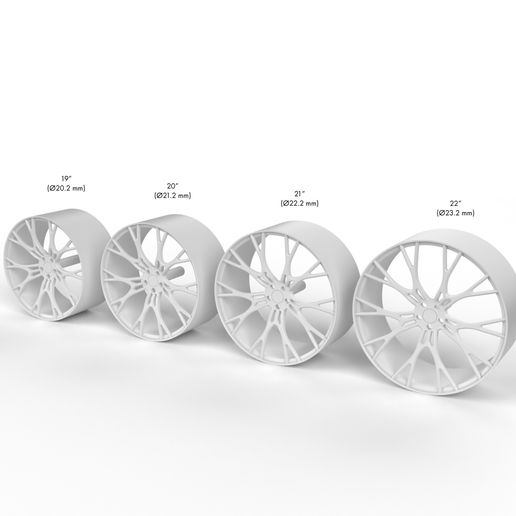 🚗 1/24 scale model car wheel V1・ STL File for ・Cults