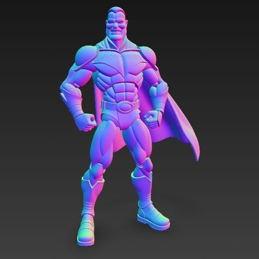 🦸 Classic Superhero – Comic-Style Action Hero 3D Model・ STL File for 3D ...