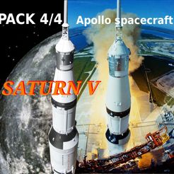 01.JPG Archivo STL apollo 15 saturn 5 pack 4/4 nave apolo・Objeto imprimible en 3D para descargar