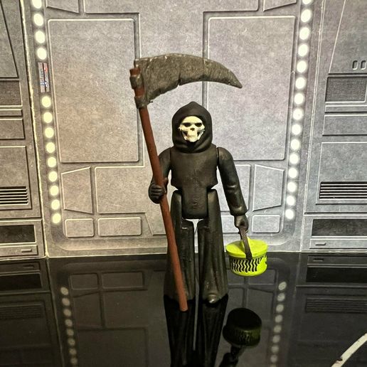 STAR WARS VINTAGE JAWA REAPER, TRICKER TREATER HALLOWEEN SPECIAL, CUSTOM UNPRODUCED KENNER, HASBRO ACTION FIGURE, 3.75", 1/18, 5POA 3D model