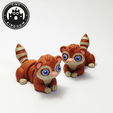 Flexi-Tiny-Ferret,-P11.png Flexi Tiny Ferret, figurine fidget articulée, porte-clés inclus, 3mf inclus