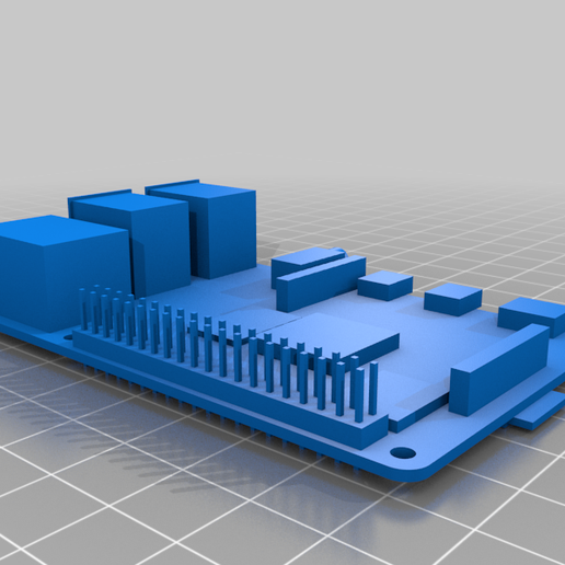 Archivo 3D gratis Raspberry Pi 4 modelo B modelo OpenScad c/IO・Modelo ...
