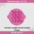 4.png Valentine Naughty Words Fondant Stamp Embosser | Polymer Clay Stamps | Icing stamps |