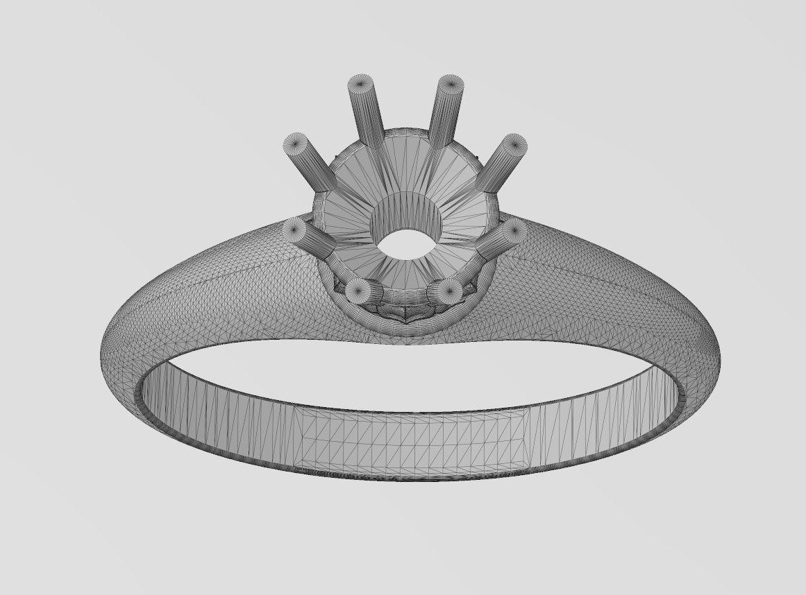 wf2.jpg STL-Datei Diamant Lotus 5mm Solitär Us Größen 6 7 8 3D-Druck Modell・3D-druckbares Modell zum Herunterladen, RachidSW