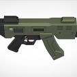 1.222.jpg Modified H&K MP5K from the movie Doom 3d print model
