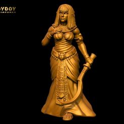Cleopatra-kopesh-toydoy.jpg STL file Cleopatra kopesh-Fantasy women vol 2・3D printing idea to download, toydoyminiatures