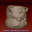 red-1.jpg Red Panda Pot Mold (Red Panda)