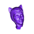 Catwoman_Head1.4.stl STL CATWOMAN BUST 3D PRINT
