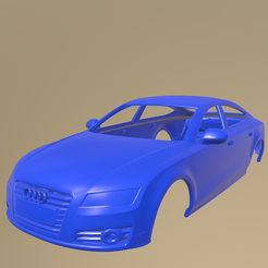 a02_013.png Archivo STL Carrocería imprimible Audi A7 Sportback 2010・Modelo para descargar y imprimir en 3D