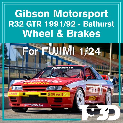 Cults-Page-Fujimi-01.jpg Gibson Motorsport R32 GTR - Wheel & Brakes - FUJIMI