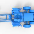 59.jpg Diecast Front engine old school 6 wheeled dragster Scale 1:25