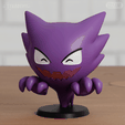 Haunter02.png Haunter Chibi 3 models Pokemon Ghost Halloween