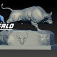 rtyy56.jpg NCAA - The Buffalo Bulls football statue - University at Buffalo - 3d print