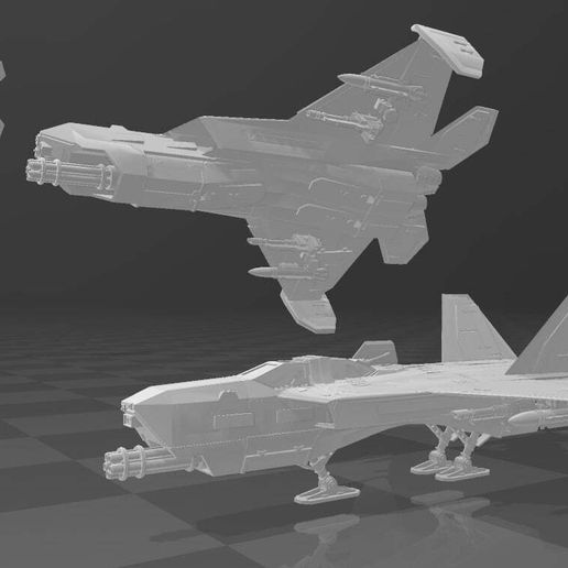 ⭐ Star Raptor- Multirole Fighter・Free STL File for 3D printing・Cults