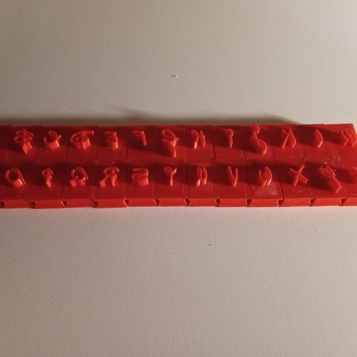 disney letter marker for fondant and cookies - 3D model önizlemesi