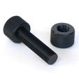 knurling_bolt_nut22.jpg Free STL file Knurling bolt and nut・Design to download and 3D print