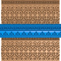 545455.jpg Fichier 3D rouleau d'argile à motifs orientaux / rouleau de poterie / rouleau d'argile à feuilles / imprimeur de motifs de fleurs・Design à télécharger et à imprimer en 3D